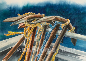 Original Watercolor Painting "Ready and Waiting"